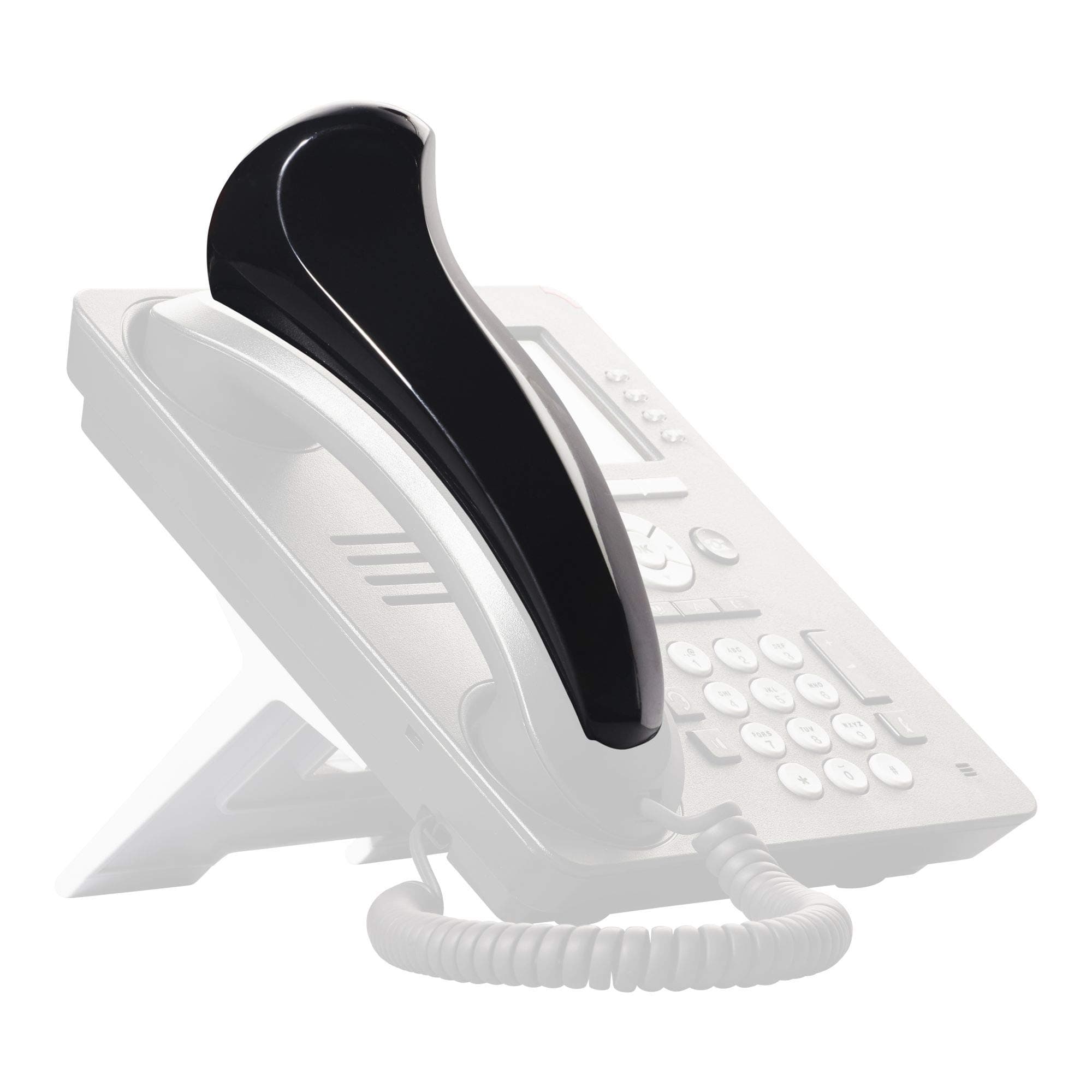 SoftalkBlack Phone Shoulder Rest with Microban (00101M)