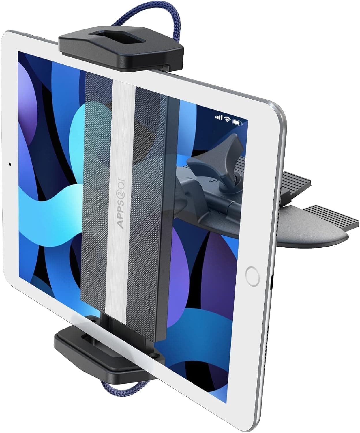 APPS2Car CD Tablet Holder 360 for 7-11 Inch Tablet Universal CD Tablet Mount Tablet Holder for Car iPad 9.7, 10.5, iPad Air Mini 2 3 4,iPhone
