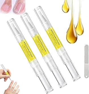 Brother Cosmetics Nail Growth Oil,Rejuvenation Nail Growth Oil,Nail Growth Serum,Cuticle Oil Pen,Instant Nail Repair Nail Oil for Growth and Strength (3PCS)