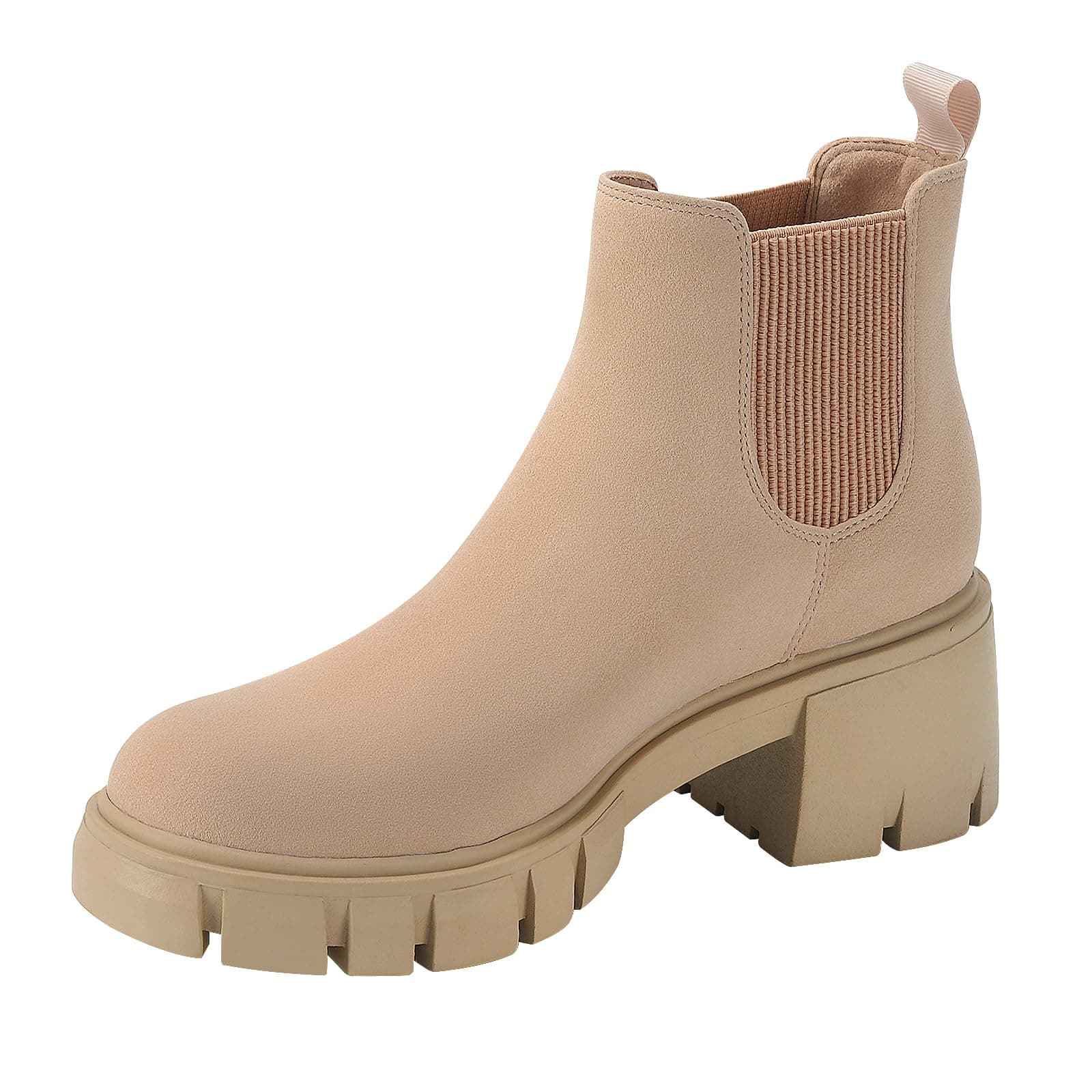 kihutor Women's Chelsea Platform Ankle Boots