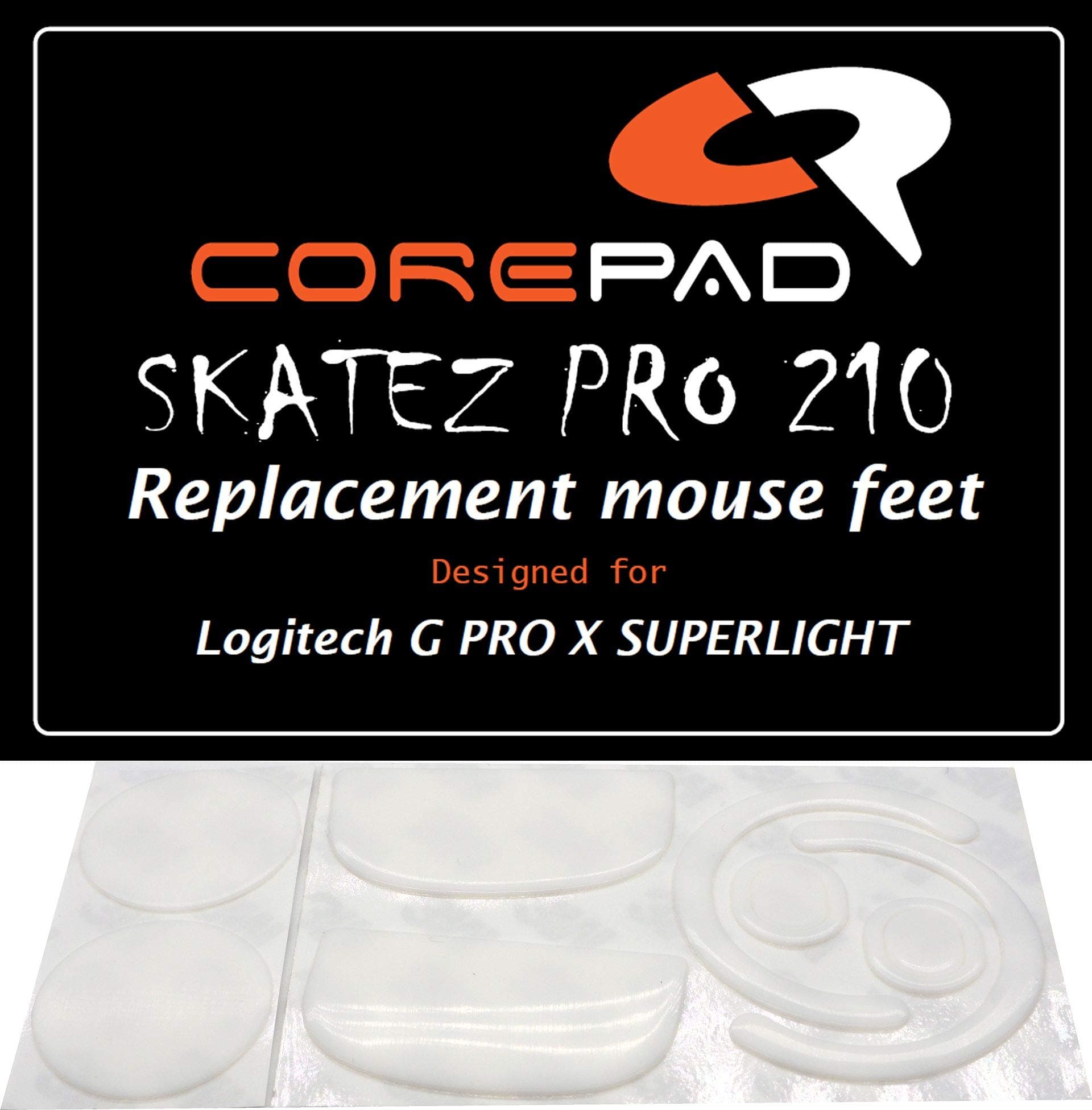 Skatez PRO 210 Replacement Mouse Feet for Logitech G PRO X Superlight