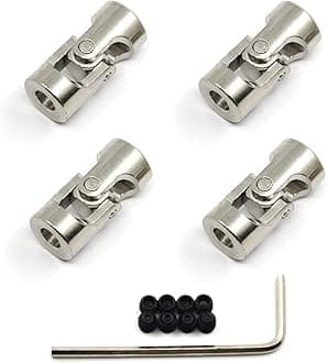 4 Pcs 4mm to 5mm Universal Joint Shaft Coupling with Screws for Motor
