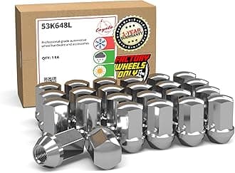 Wheel Accessories Parts Set of 24 Lug Nut M14x1.5 (1.77" Long) OEM Factory Style Direct Replacement Lug Nuts Fits 2000-2020 Chevy Silverado Tahoe Suburban Avalanche 53K648L