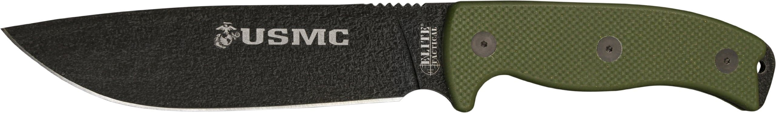 Elite Tactical MTECH USA USMC M-1021GN Fixed Blade Knife, 12-Inch, Green