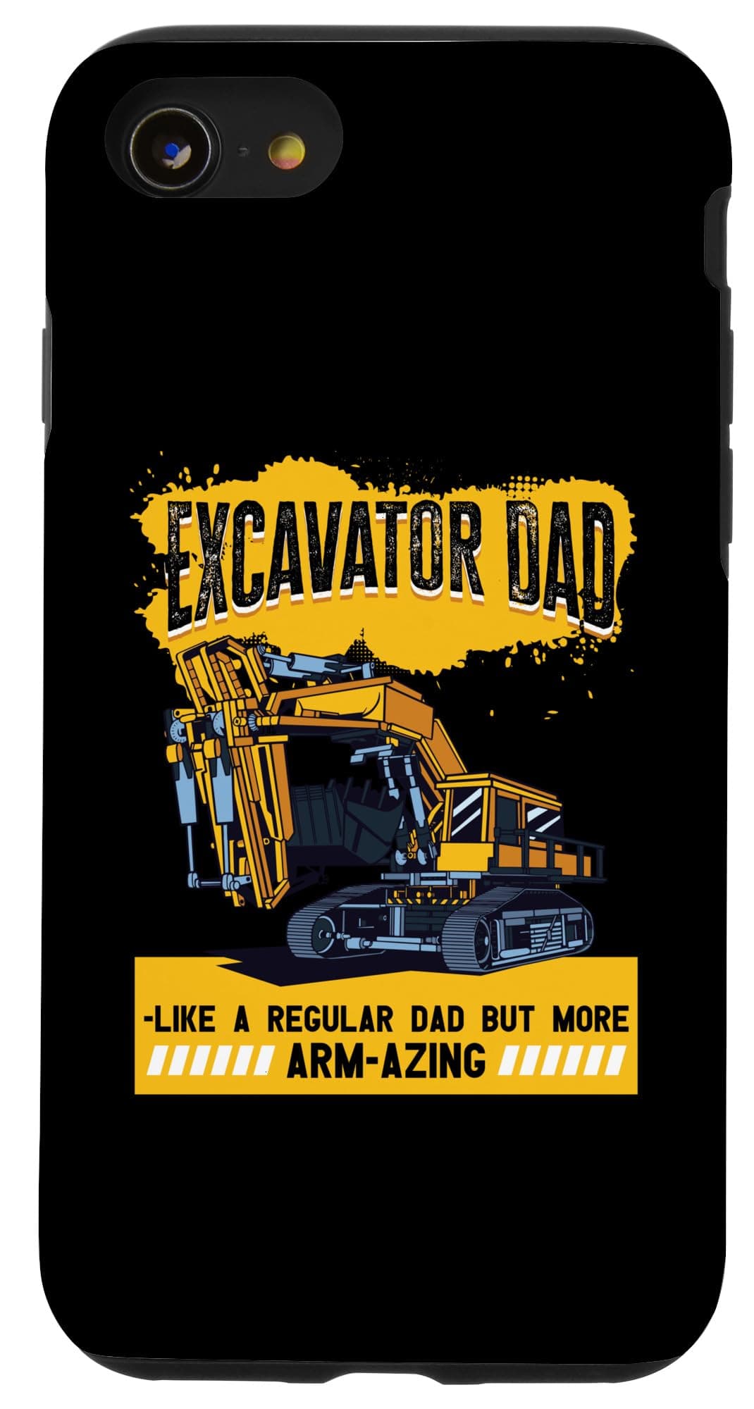 iPhone SE (2020) / 7 / 8 Funny Excavator and Construction Worker Heavy Equipment Case