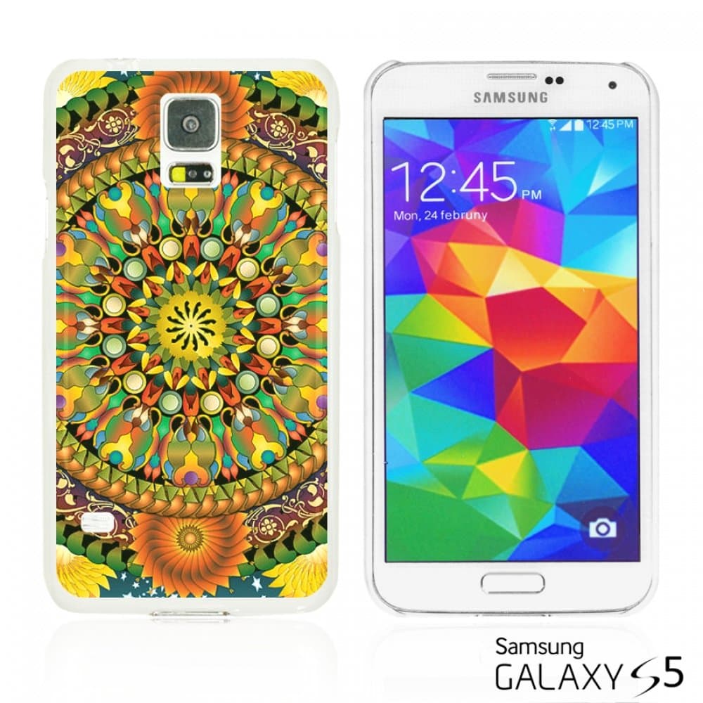OBiDi - Flower Pattern Hardback Case for Samsung Galaxy S5 - Mandala Floral Pattern