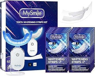 MySmile Teeth Whitening Light, 10 Min Fast Teeth Whitener, 28X LED Accelerator Light for Teeth Whitening Kit Connect with USB for Home Use Helps to Remove Stains from Coffee(not Include Gel)
