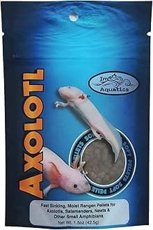 Soft Pellets for Axolotls - Moist Sinking Diet for Axolotl, Newts, Salamanders & Other Small Amphibians (3 oz (85g))