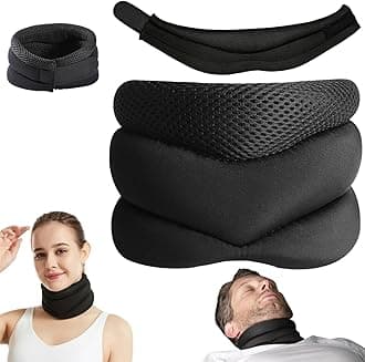 2025 New Vitavix Neck Support for Snoring, Adjustable Soft Foam Neck Brace, Cervical Collar for Sleeping, Neck-support for Snoring Relief, Travel Neck Pillow, Cervical Neck Support (1PCS)