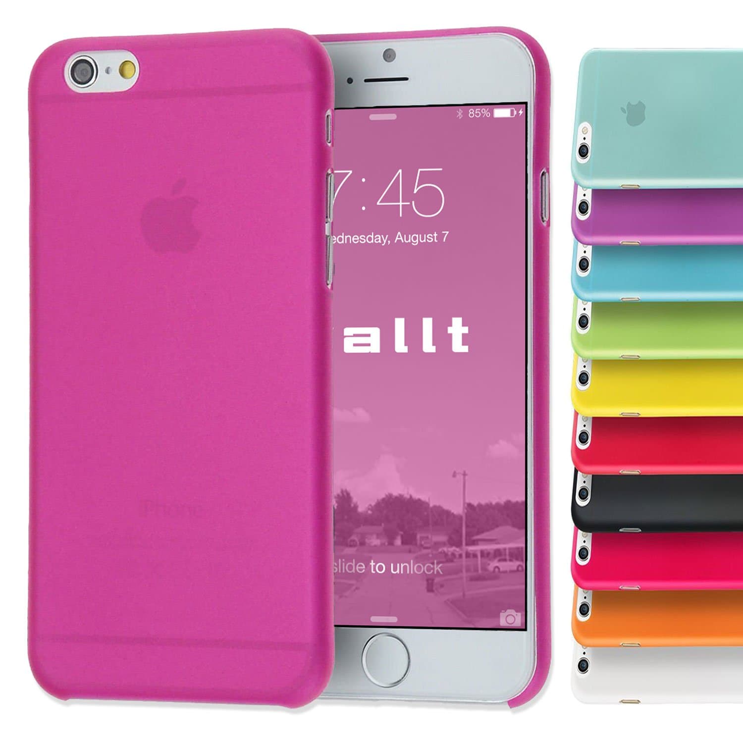 Iphone 6 Case, 4.7 Inch Ultra Slim 0.3mm Case / Extremely Thin Transparent Skin Scratch-Proof TPU Back Cover / Air Thin (Does NOT Fit I Phone 5 5s 5c 4 4s or 6 Plus 5.5 Inch Screen) (Hot Pink)