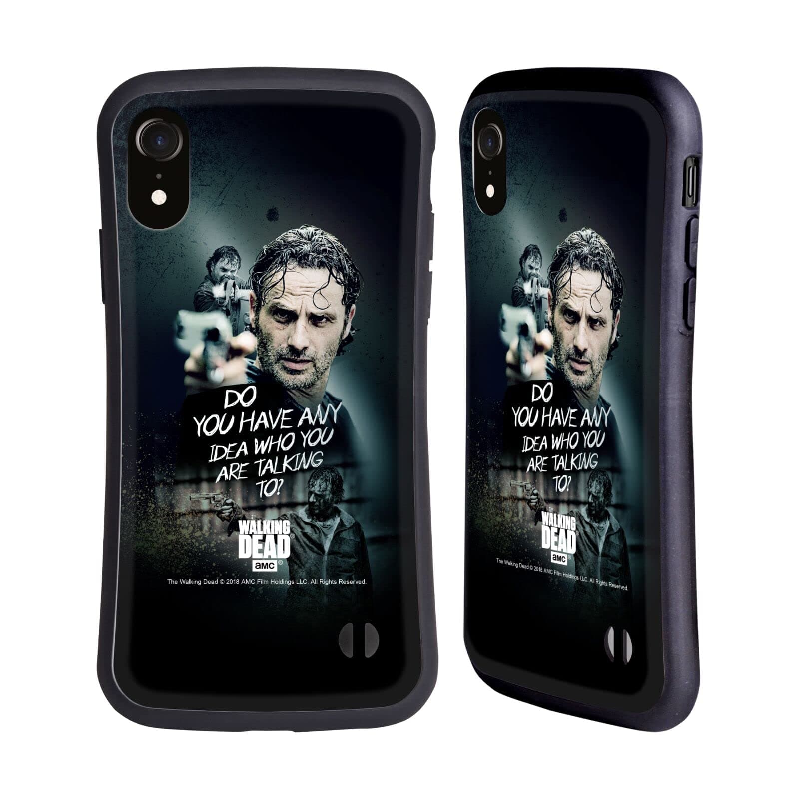 Head Case Designs Officially Licensed AMC The Walking Dead Question Rick Grimes Legacy Hybrid Case Compatible with Apple iPhone XR