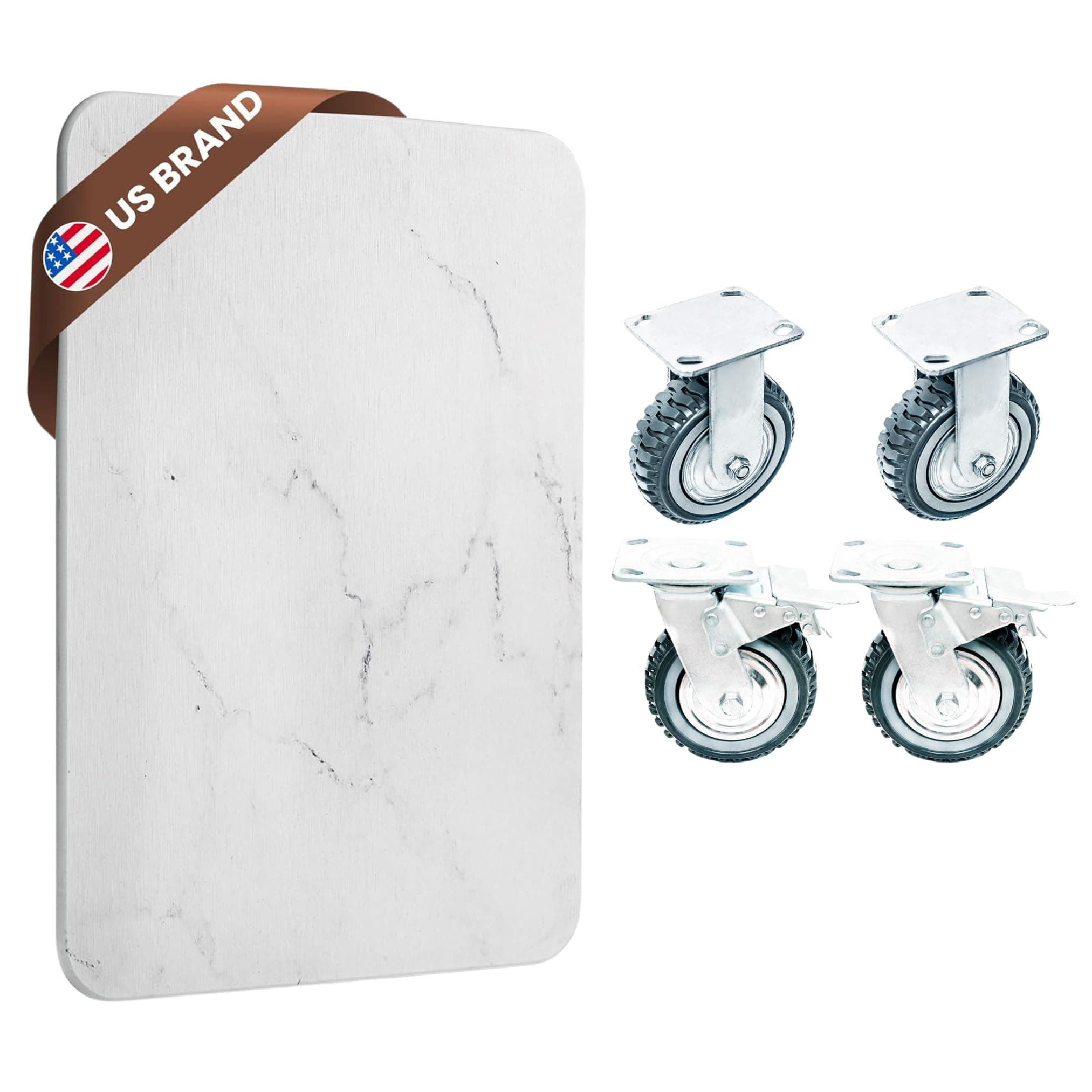 Stone Dish Drying Mat with 6-Inch Wheels, Eco-friendly Stone Drying Mat for Kitchen Counter with Wheels, Absorbent Diatomaceous Earth Dish Mat