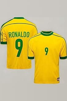 Ronaldo 09 Retro Brazil Football Jersey Yellow