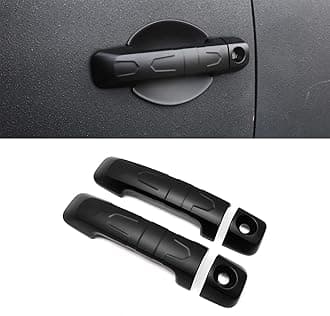 WIAONE Yipmotiv 4pcs Black Car Exterior Door Handle Cover for Toyota FJ Cruiser 2022 2007-2021, Side Body Door Trim