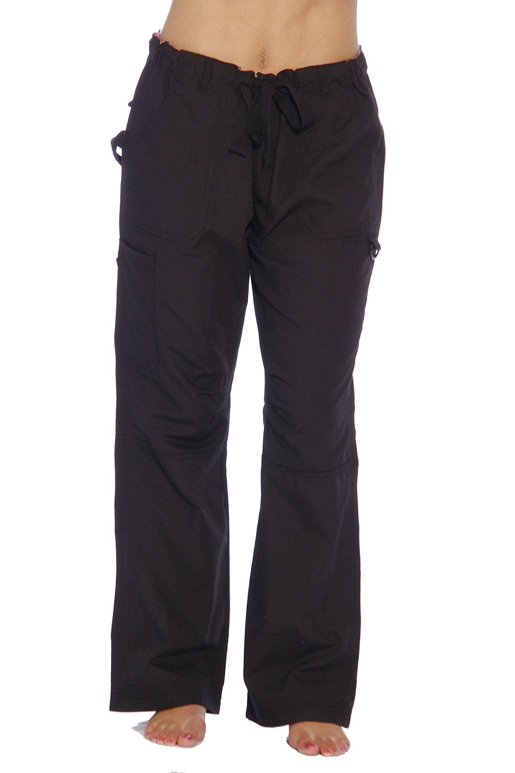 Womens Utility Solid Scrub Pants