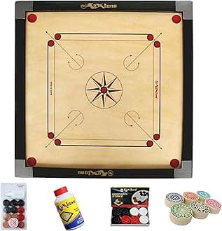 Carrom Board 32 INCH Full Size with 1.5" Border (Economy) with STRICKER & Accessories