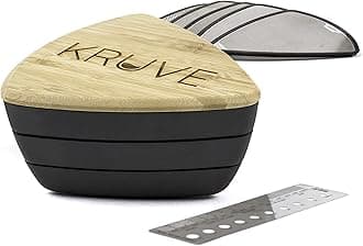 Kruve Sifter BASE Coffee Grind Sieve Set, 5 Sieves to Measure, Calibrate & Refine Coffee Grinds – Durable Aluminum & Stainless Steel, Customizable for Precise Brewing, Bonus Brewler Tool – Black