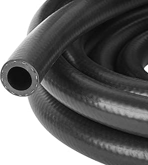 1/2 Inch (12mm) ID Fuel Line Hose 15FT NBR Rubber Push Lock Hose High Pressure 300PSI for Automotive Fuel Systems Engines