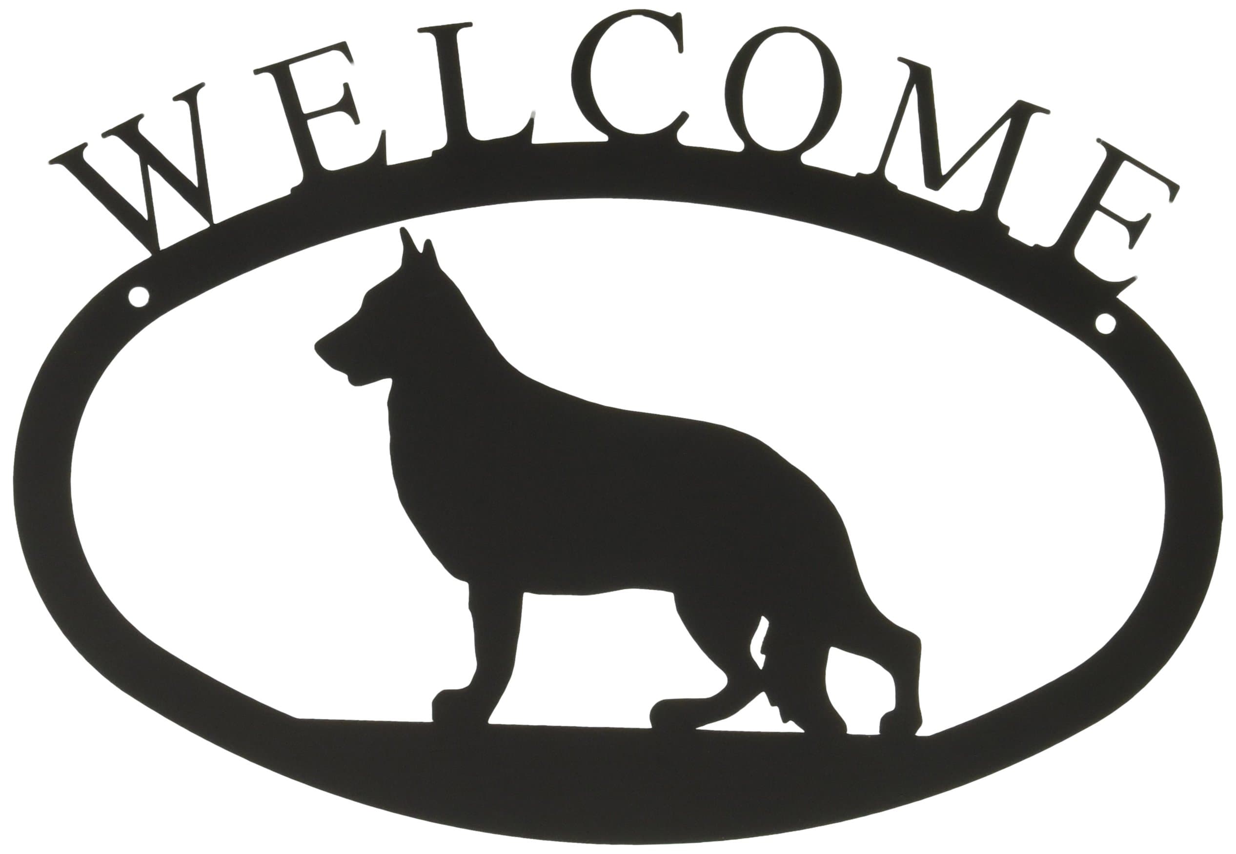 11 Inch German Shepherd Welcome Sign Small