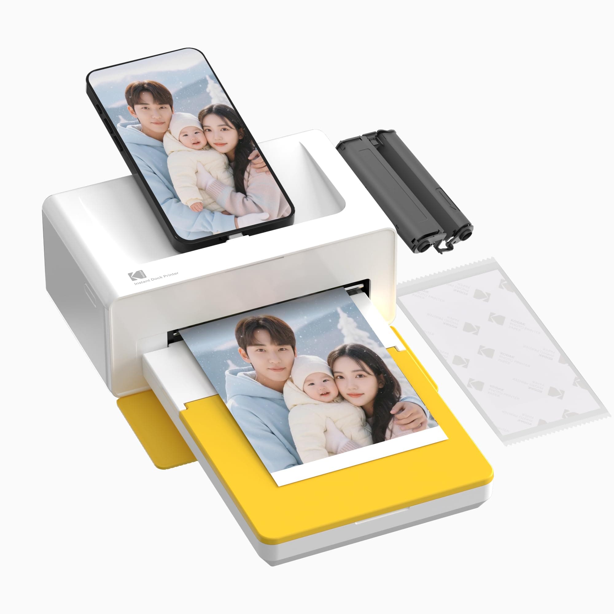 Kodak KODAK Dock Plus 4PASS Instant Printer (3.9 x 5.9 inches (10 x 15 cm) + Printer Unit Pack of 10
