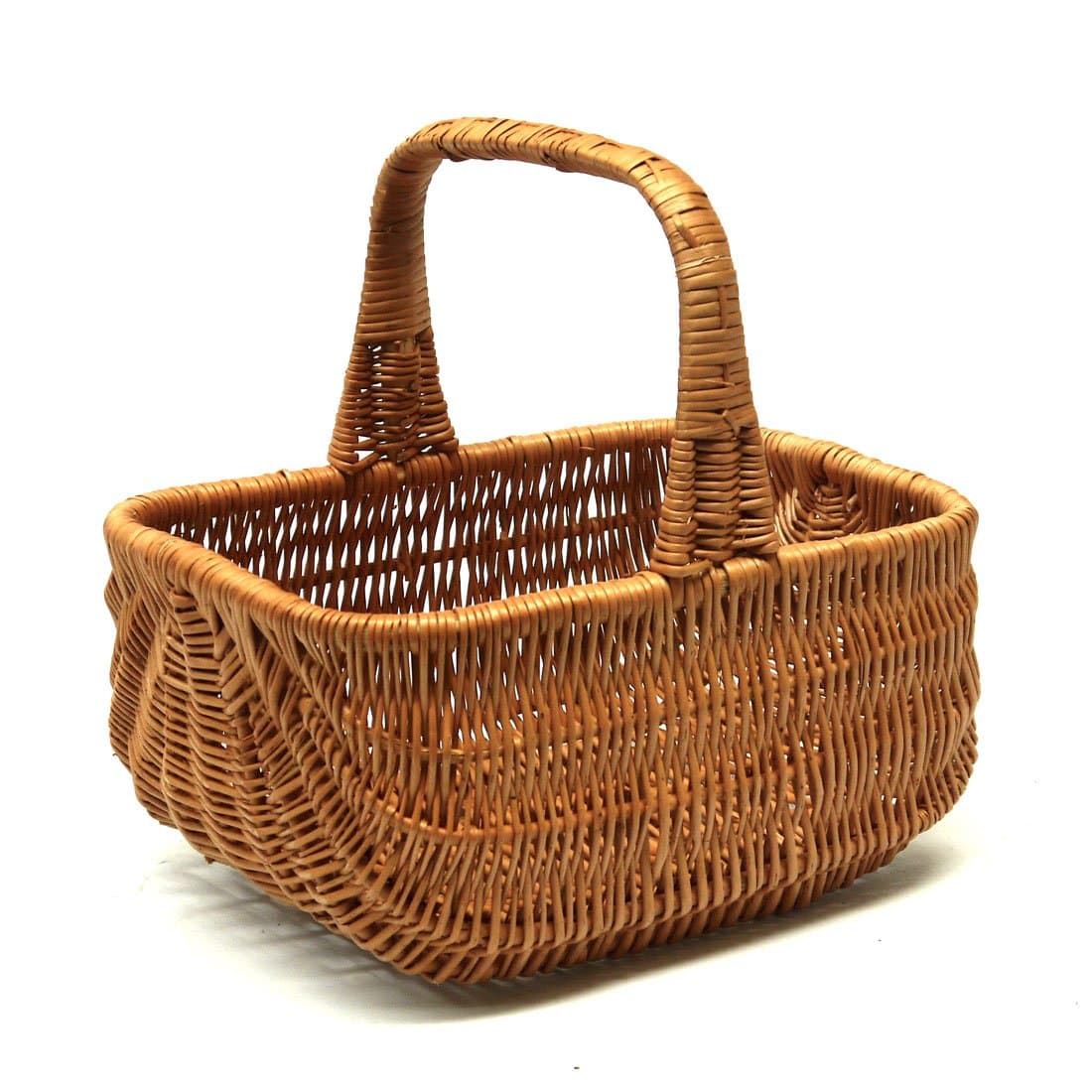 Prestige Wicker Willow Basket with Handle, Natural, 30 x 21 x 13 cm