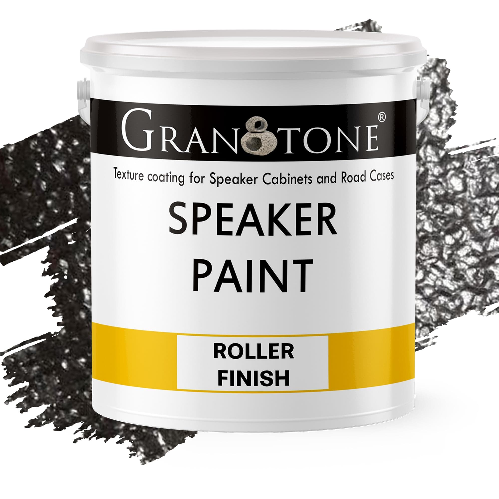 Speaker Paint Black 1 Gallon Texture Coating for Speaker Cabinets, Road Cases, Metal & Furniture | Roller Application | Water-Based Finish | Professional Speaker Cabinet Refinishing Solution