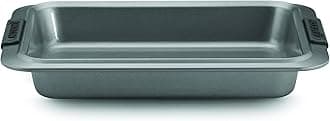 Anolon Advanced Nonstick Bakeware 9-Inch x 13-Inch Rectangular Cake Pan, Gray with Silicone Grips