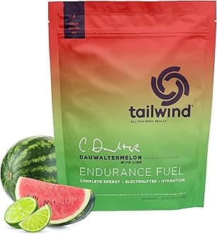 Tailwind Nutrition Endurance Fuel, Sports Drink Powder Mix with Electrolytes, Non-GMO, Free of Soy, Dairy, and Gluten, Vegan-Friendly, Dauwaltermelon, 30 Servings