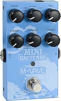 Mini Universe Guitar Pedal Reverb Innovation Unique Sound 9 Reverb Effects Pedals Pure Digital Dual Power True Bypass