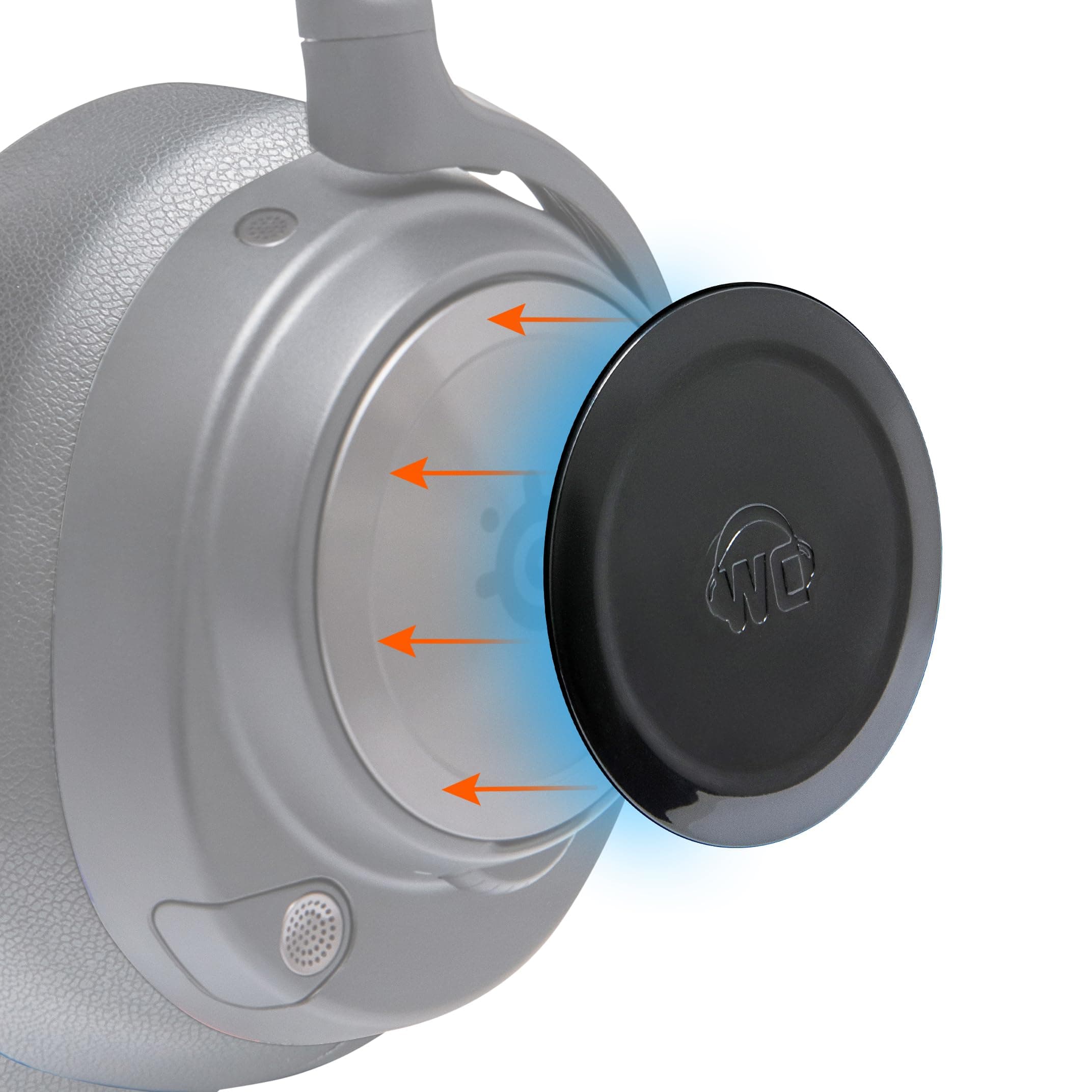 WC Side Speaker Plates for Arctis Nova Headsets Made by Wicked Cushions | Fits Arctis Nova Pro Wireless, Pro Wired, Nova 7, 7X, 7P | Designs Perfectly Match WC Headbands & Earpads | Black