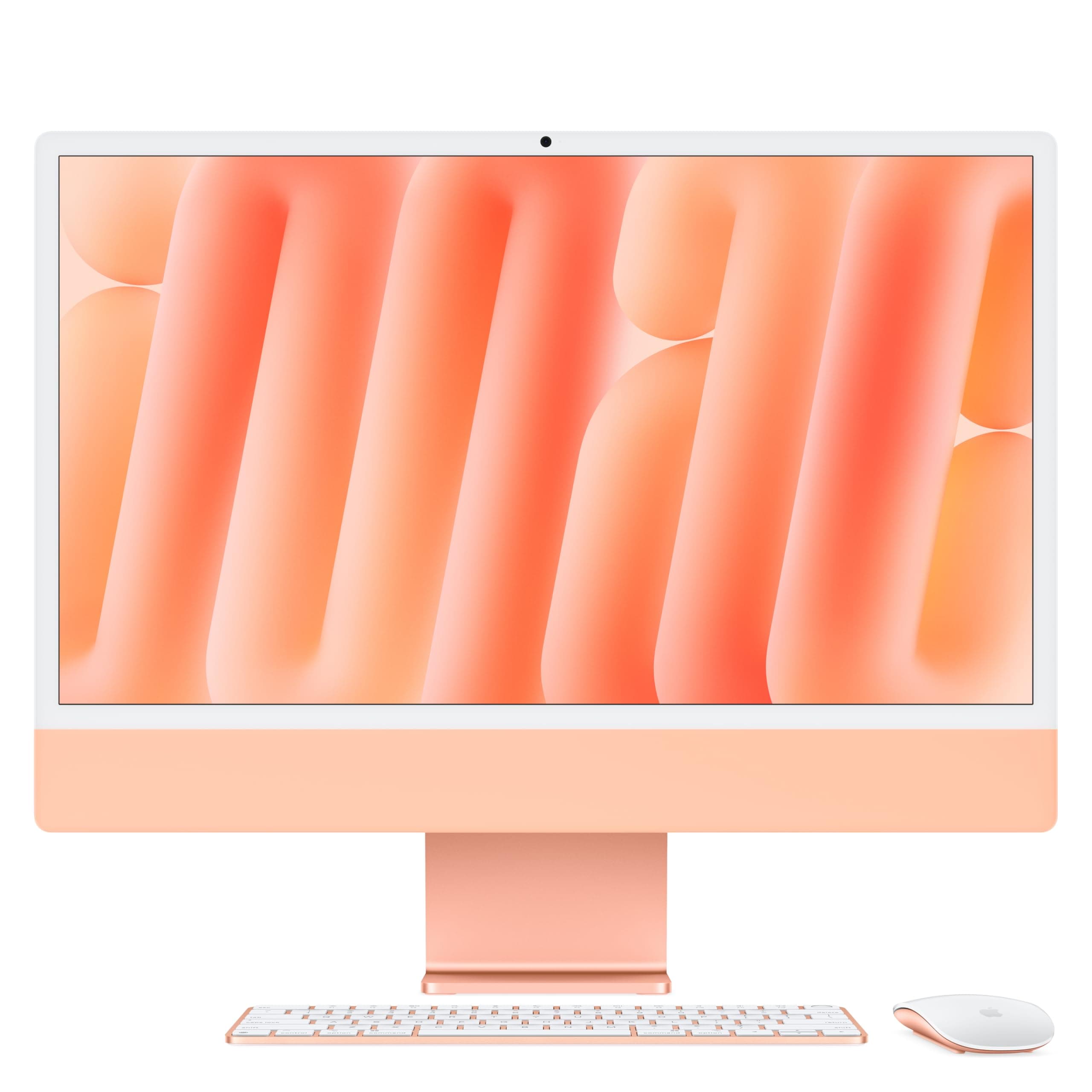 Apple 2024 iMac All-in-One Desktop Computer with M4 chip with 10-core CPU and 10-core GPU: Built for Apple Intelligence, 24-inch Retina Display, 16GB Unified Memory, 256GB SSD Storage; Orange