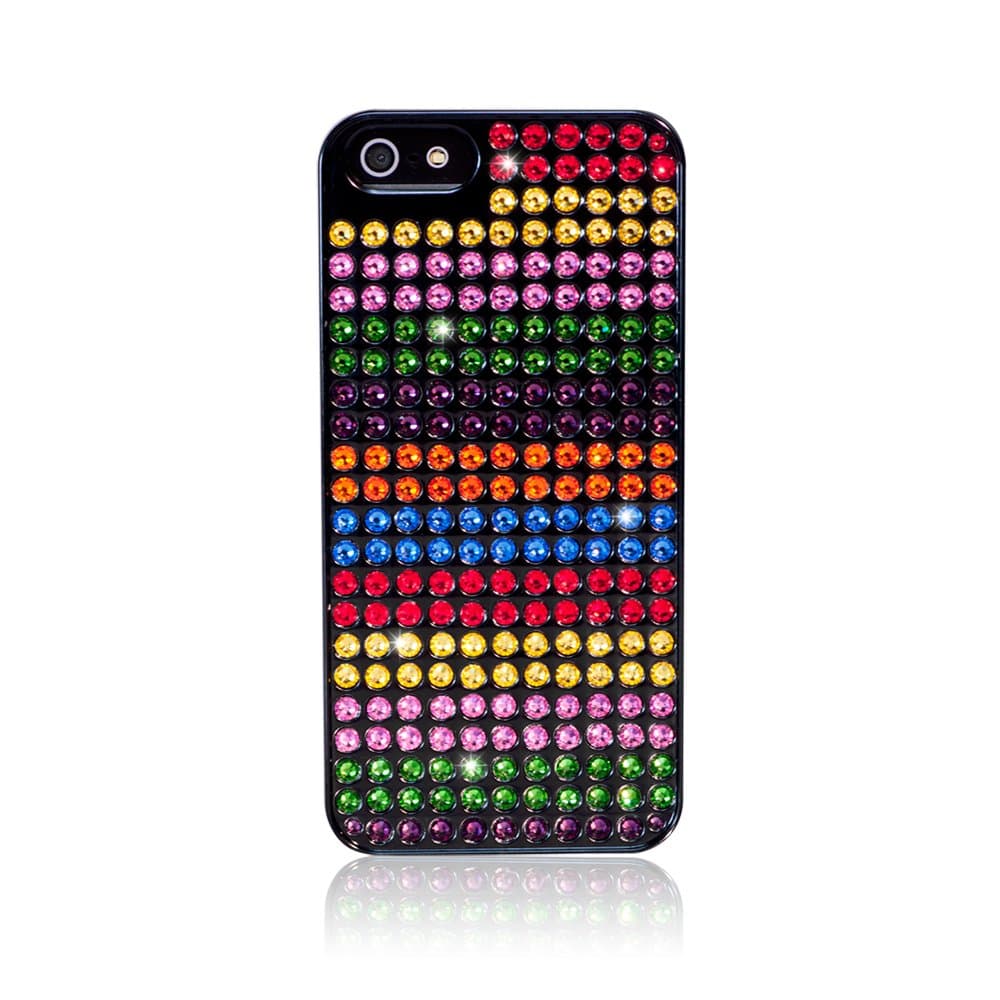 Bling My ThingExtravaganza Series Metallic Case for iPhone 5 (Rainbow Stripes) ei5-bm-bk-rbs
