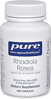Pure Encapsulations Rhodiola Rosea - for Occasional Stress, Endurance & Fatigue Relief* - with Adaptogens - Gluten Free & Vegan - 180 Capsules