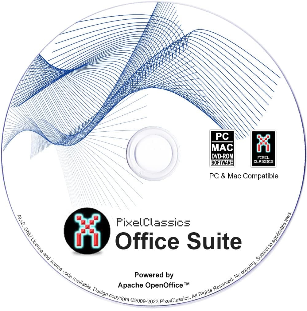 Office Suite 2026 on CD DVD Disc Compatible with Microsoft Office 2024 2021 365 2016 2013 2010 2007 Word Excel PowerPoint Powered by Apache OpenOffice for Windows 11 10 8.1 8 7 Vista XP PC & Mac
