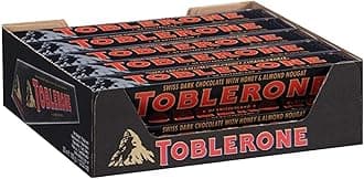 Dark Chocolate with Honey & Almond Nougat Pack of 12, X 100 Gram