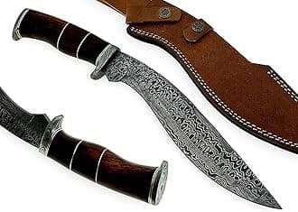 Poshland RG-156 Handmade Damascus Steel 15.00 Inches Kukri Knife - Perfect Grip