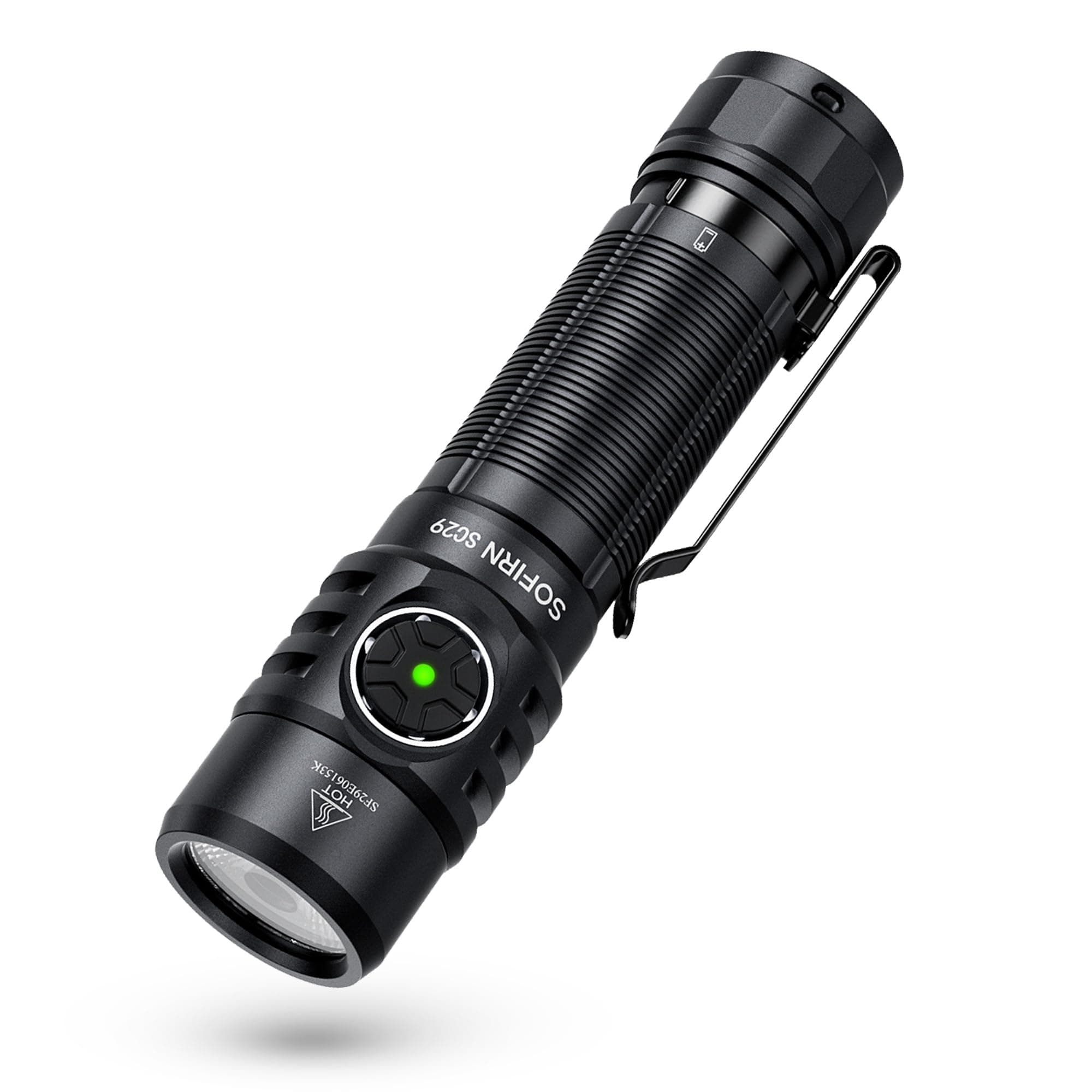 SC29 LED Torch Rechargeable 3000 Lumen Torches LED Super Bright with 6 Modes, Portable Small Torch with Battery, Waterproof Flashlight for Camping, Dog Walking
