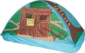 Pacific Play Tents 19790 Kids Tree House Bed Tent Playhouse - Twin Size, Multicolor, Playhouse Theme