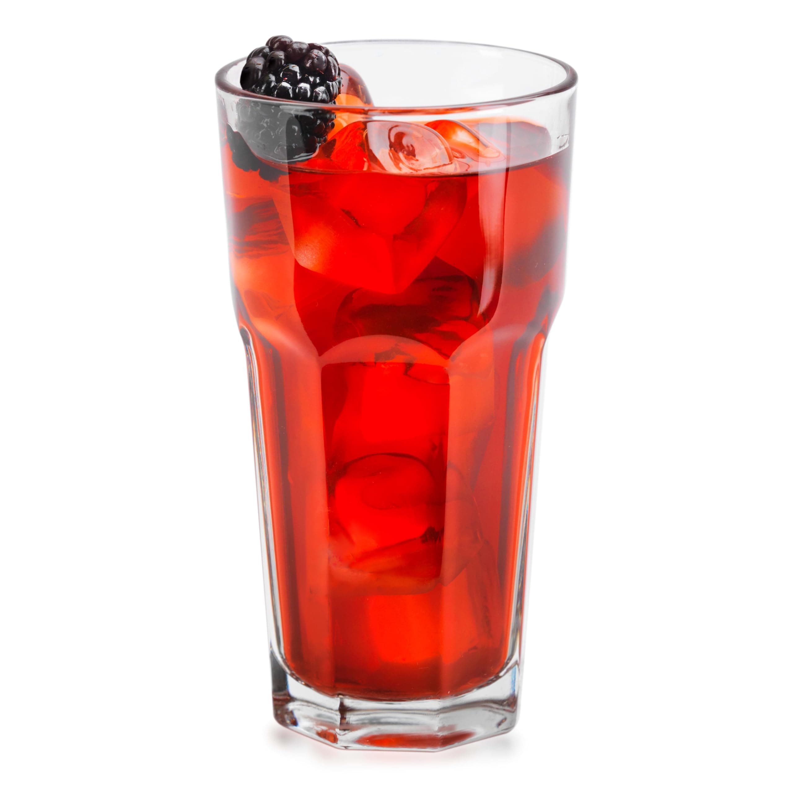 Gibraltar Drinking Glass Drinking Cup Set, Iconic Heavy Base Bar Glassware Thick Drinking Glasses Set of 12, 16-Ounce Glass Tumbler