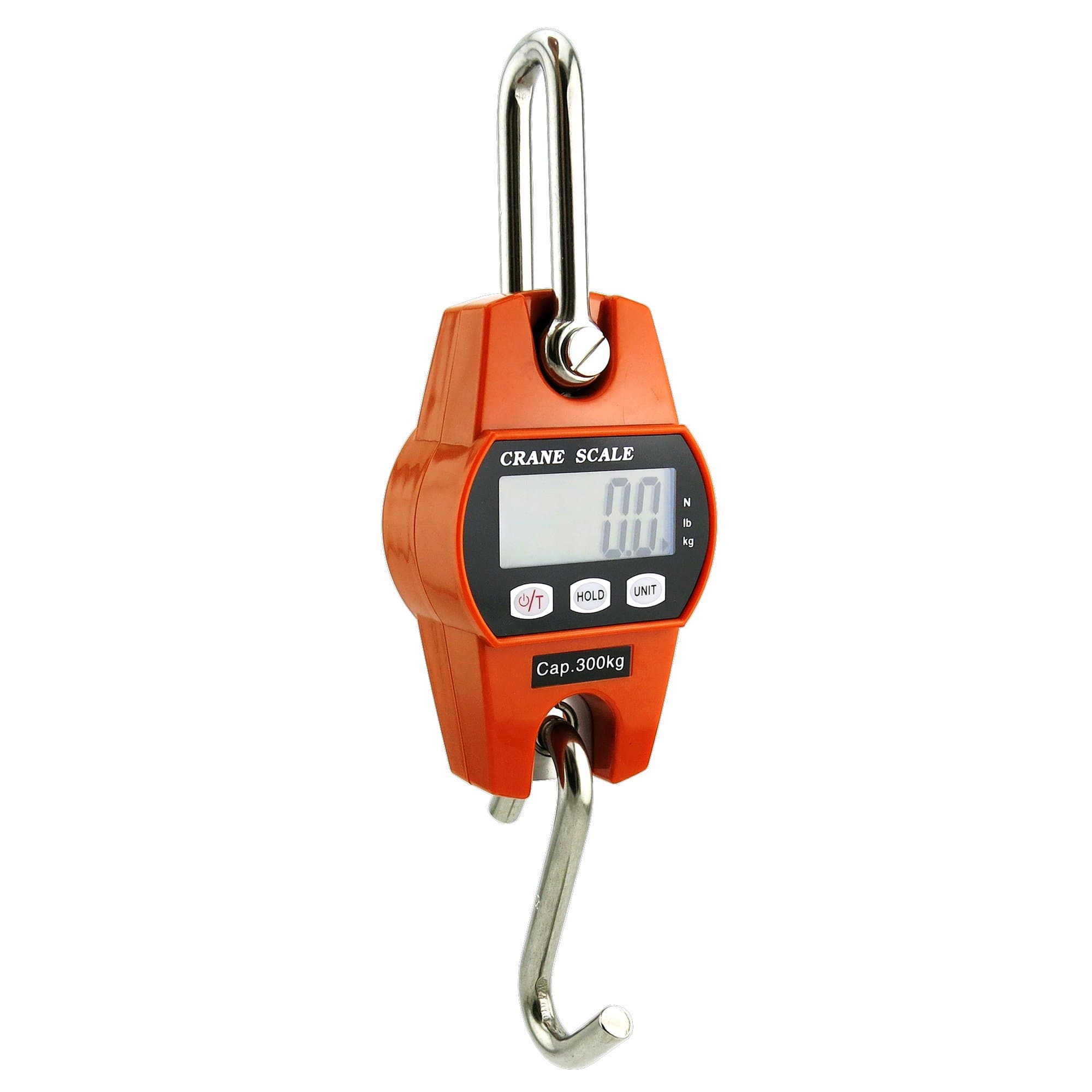 Mini Digital Crane Scale 300kg/600lbs with LED(Plastic Shell,Orange)
