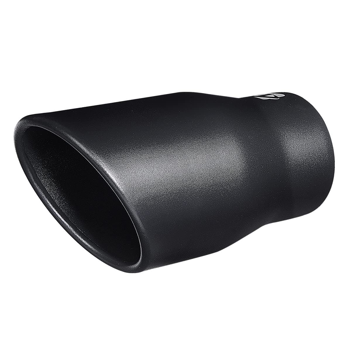 Tritrust Black Exhaust tip - 3" ID x 4"OD x 7.5"L - Weld On Muffler Tail Pipe Stainless Steel Black Coated