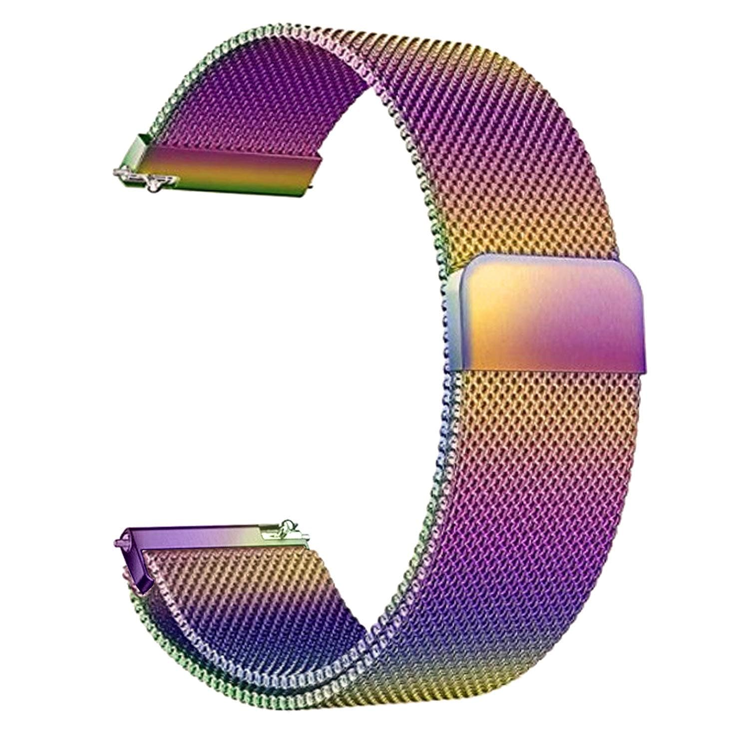 ACM Watch Strap Magnetic Loop 22Mm Compatible With Fossil Gen 6 44MM Smartwatch Luxury Metal Chain Band Colorful, Multicolor