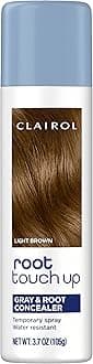 Root Touch-Up by Nice'n Easy Temporary Hair Coloring Spray, Light Brown Hair Color, Pack of 1