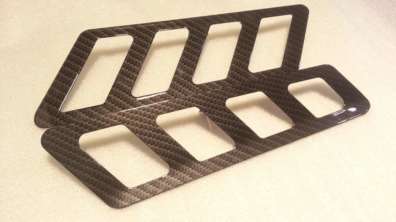 1990-2012 G Class W463 Air Flow Side Fender Vent Grille Carbon Fiber Look for Mercedes Benz