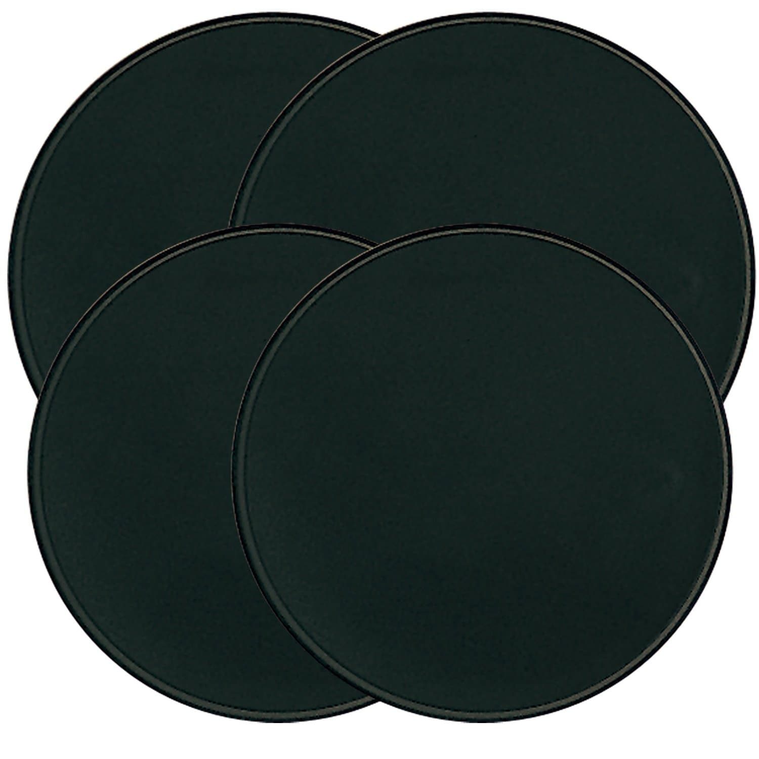 Range Kleen Set of Four Burner Kovers, Black