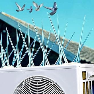 Mr. Right Pigeon Spikes for Balconies (50 pcs), Pigeon Spikes for AC, Window AC and Outdoor Units, Bird Spikes for Pigeon Control