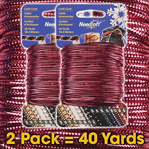 #32 Solid Magenta - Needloft® Craft Cord 2 Pack 40 Yards (2x20yds)