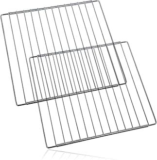 Spares2go Universal Fridge Shelf Adjustable Refrigerator Freezer Rack Chrome Plated x 2