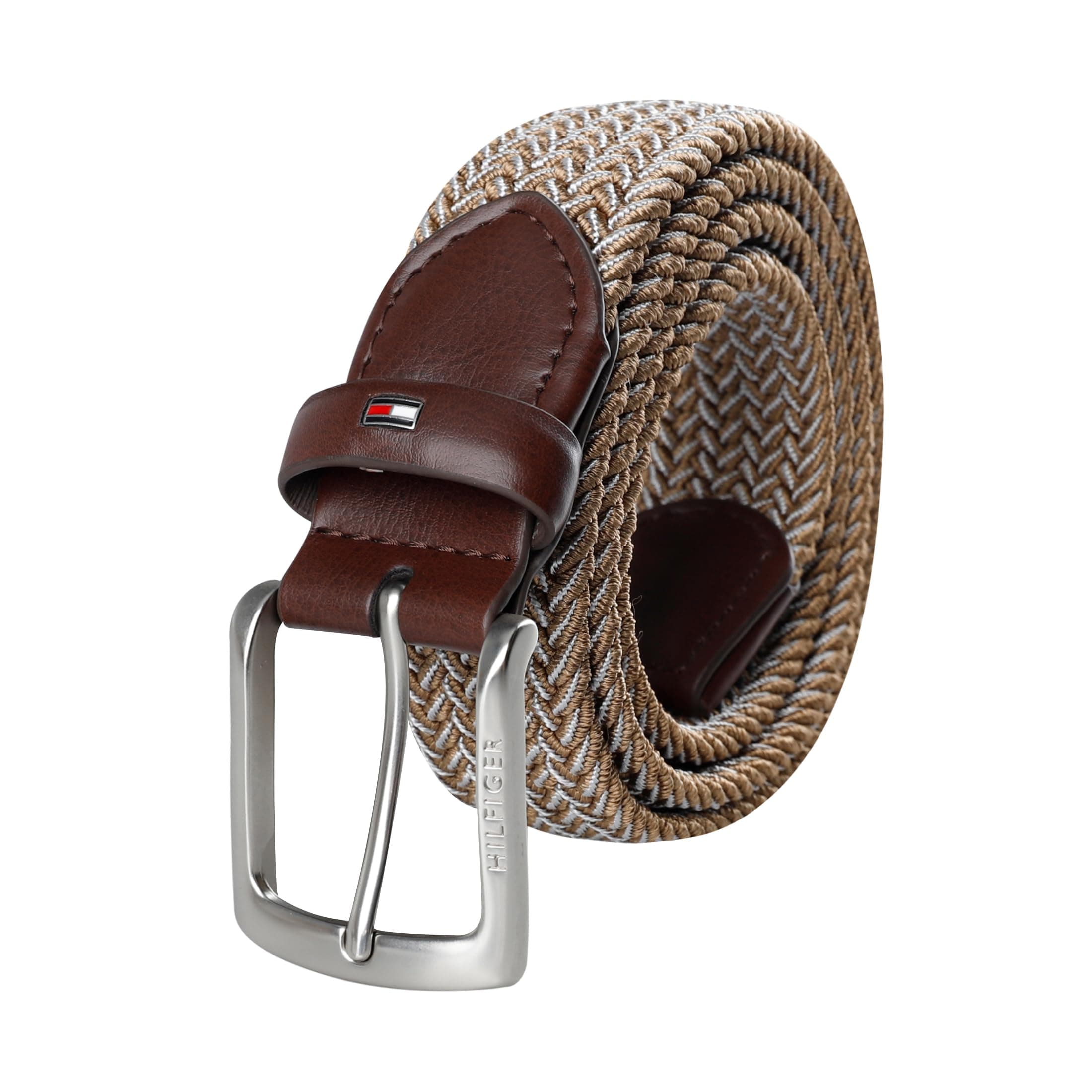 Men's Fabric Web Belt, Fully Adjustable Casual Belt With Comfortable Custom Fit