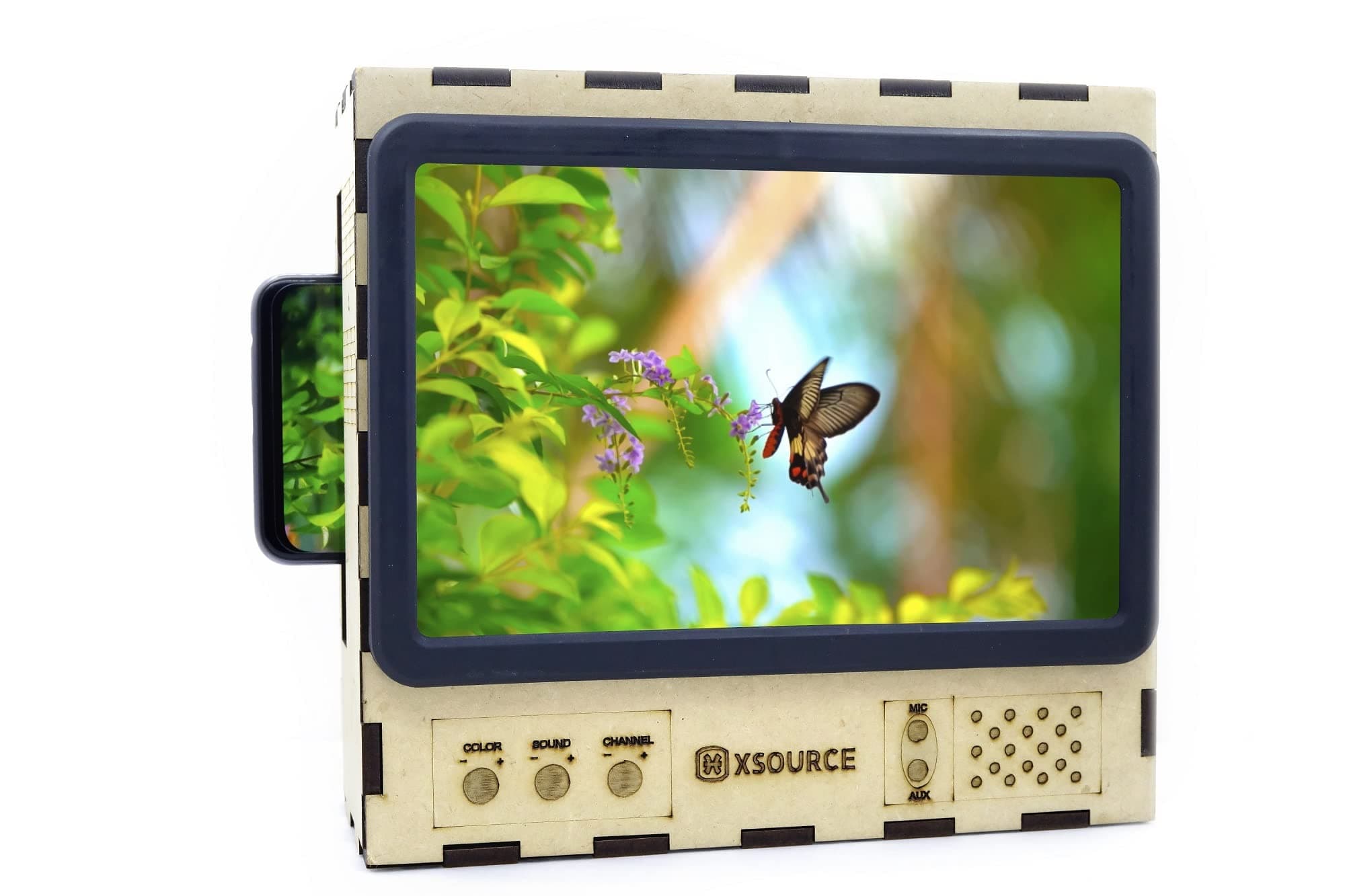 XSOURCE Mobile Phone 3D Screen Magnifier Eyes Protection Enlarged Expander Amplifier F2 Telescopic Mobile Lens Compatible for All Mobile